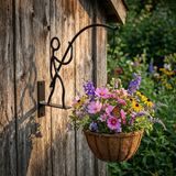 Ironley – Hand-Forged Iron Fisherman Garden Bracket