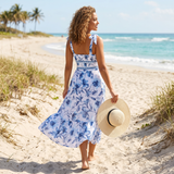 Solveya – Women's Floral One-Piece Swimsuit with Cover-Up Skirt