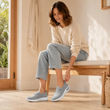 Stelora – Knit Mesh Slip On Sneakers for Women, Cushioned Everyday Walking Shoes