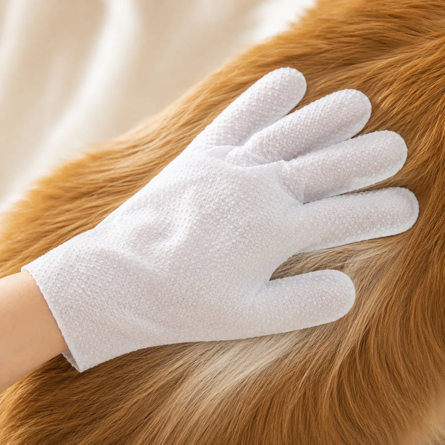 Pawmi – No-Rinse Pet Glove Wipes for Cats & Dogs, 6-Pack