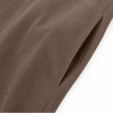 Lunara – Linen-Look V-Neck A-Line Maxi Dress with Pockets