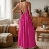 Lunavia – Backless Cami Maxi Dress for Warm Summer Days