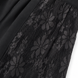 Lunavia – Floral lace-look wide-leg pants with drawstring waist and pockets