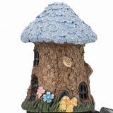 Lunavia – Solar Fairy Cottage Garden Stake Light, Hand-Sculpted Resin, Auto-On Warm LED