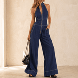 Lunelle – Women's Sculpted Halter Jumpsuit