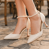 Lusoire – Glossy D'Orsay Stiletto Heels for Women