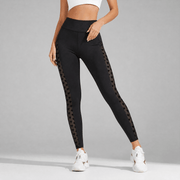 Black with Heart Mesh