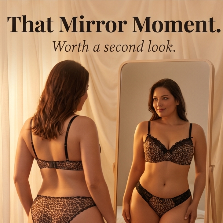 Luxette – Leopard lace push-up bra and panties set