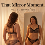 Luxette – Leopard lace push-up bra and panties set