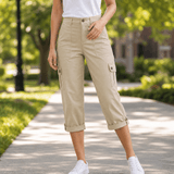 Movana – Women's Comfortable Stretch Capri with Pockets