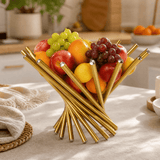Nestelle – Elegant Stainless Steel Fruit Display Bowl