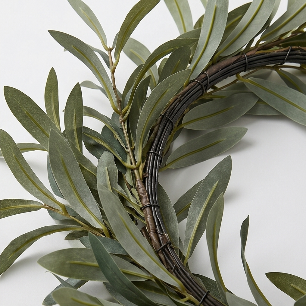 Olivelle – Warm-Glow Olive Wreath for Doors and Walls