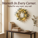 Olivelle – Warm-Glow Olive Wreath for Doors and Walls