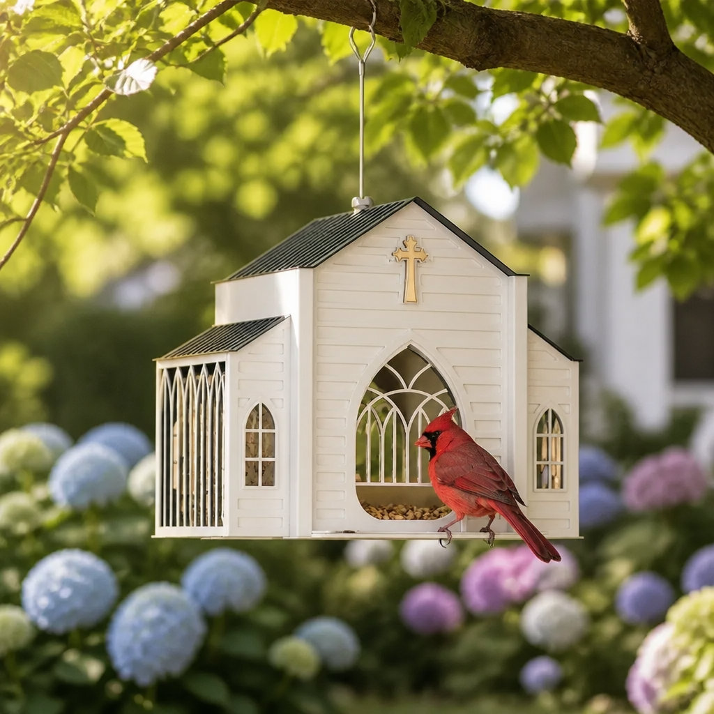 Sanctora – Solar Chapel Bird Feeder