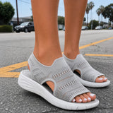Soleva – Knit Platform Comfort Sandals for Women