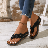 Florenza – Floral Wedge Sandals for Women, Cushioned Comfort