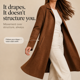 Draperie – Suede Trench That Moves With You, Not Around You