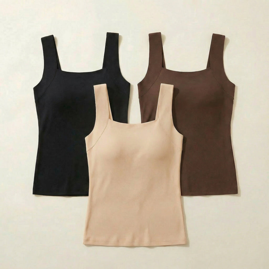 Veluna – Women's Sleeveless Tank Top with Built-In Support