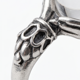 Orbivra – Gothic crystal ball statement ring