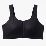 Veluna - Women's Front Zip Bra with FlexGel Support