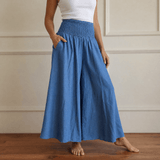 Palazza – Smocked Waist Wide Leg Palazzo Pants