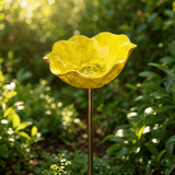 Petalune – Handcrafted Flower Bird Bath Garden Stake