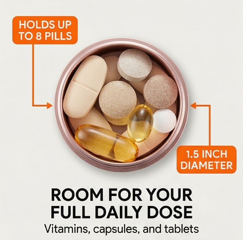 Pillvault – Waterproof 7 Day Aluminum Pill Organizer