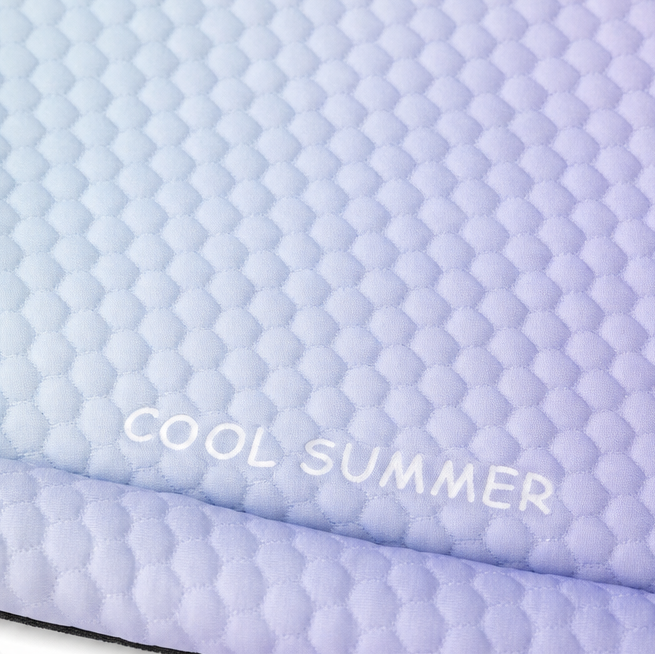 Puralo – Ice silk-like cooling pet bed with raised edges for dogs and cats