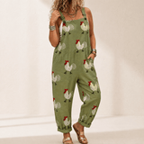 QueenBee – Women's Artisan Print Plus-Size Overall