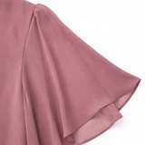 Rosaline – Chiffon-like Overlay Wide-Leg Pant Set for Weddings
