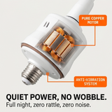 Socketcool – Screw-In Ceiling Fan with LED Light & Remote