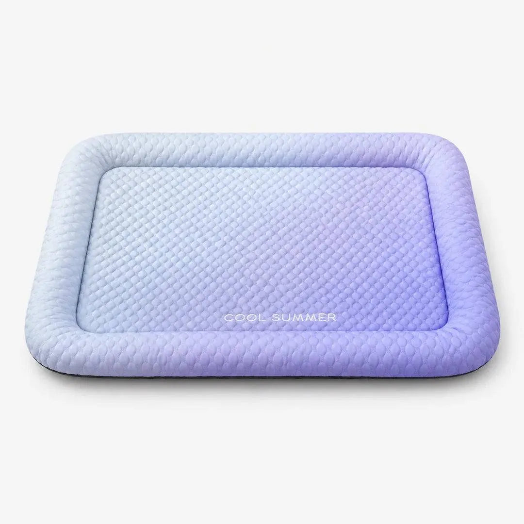 Puralo – Ice silk-like cooling pet bed with raised edges for dogs and cats