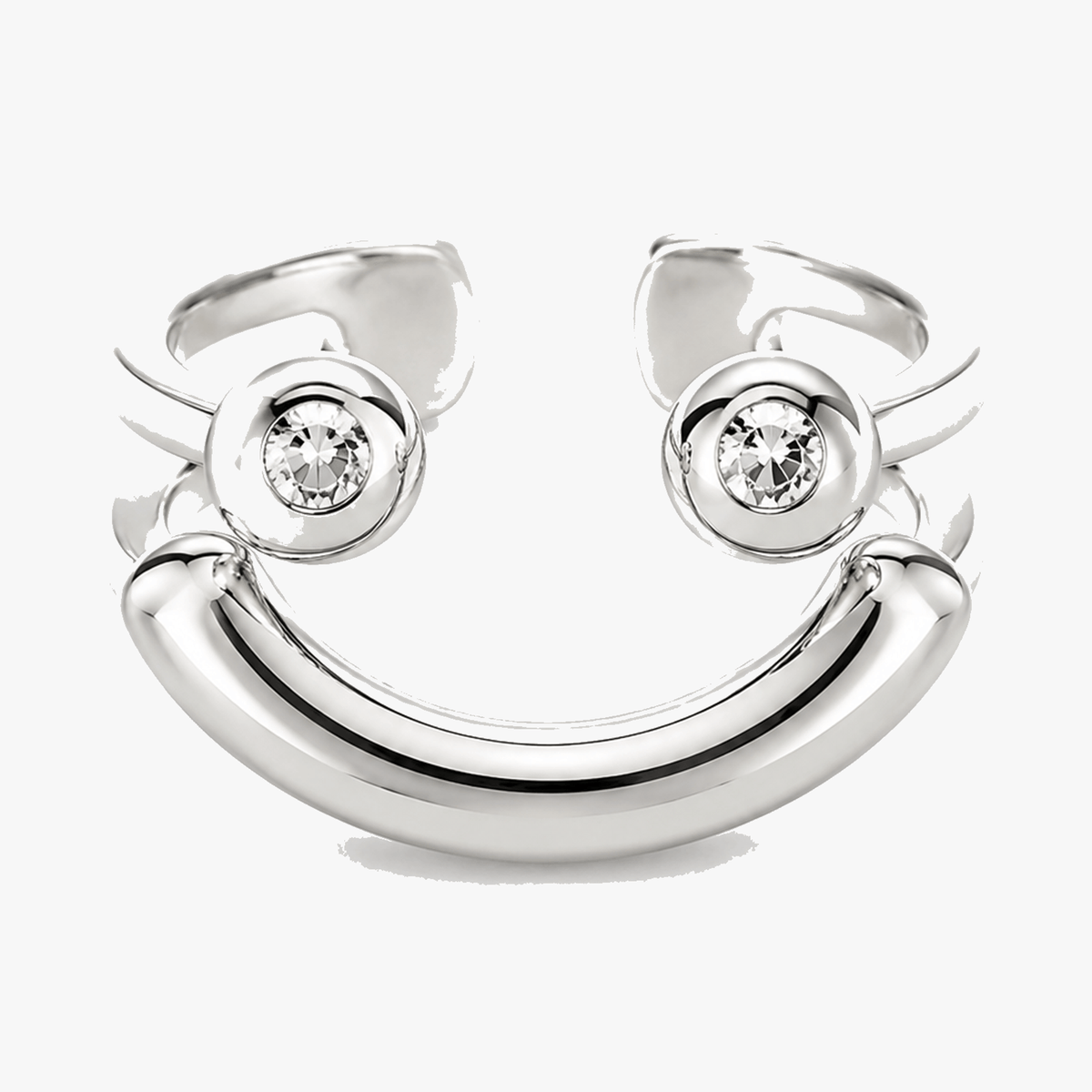 Smivana - Adjustable Smiley Ring, Set of 2