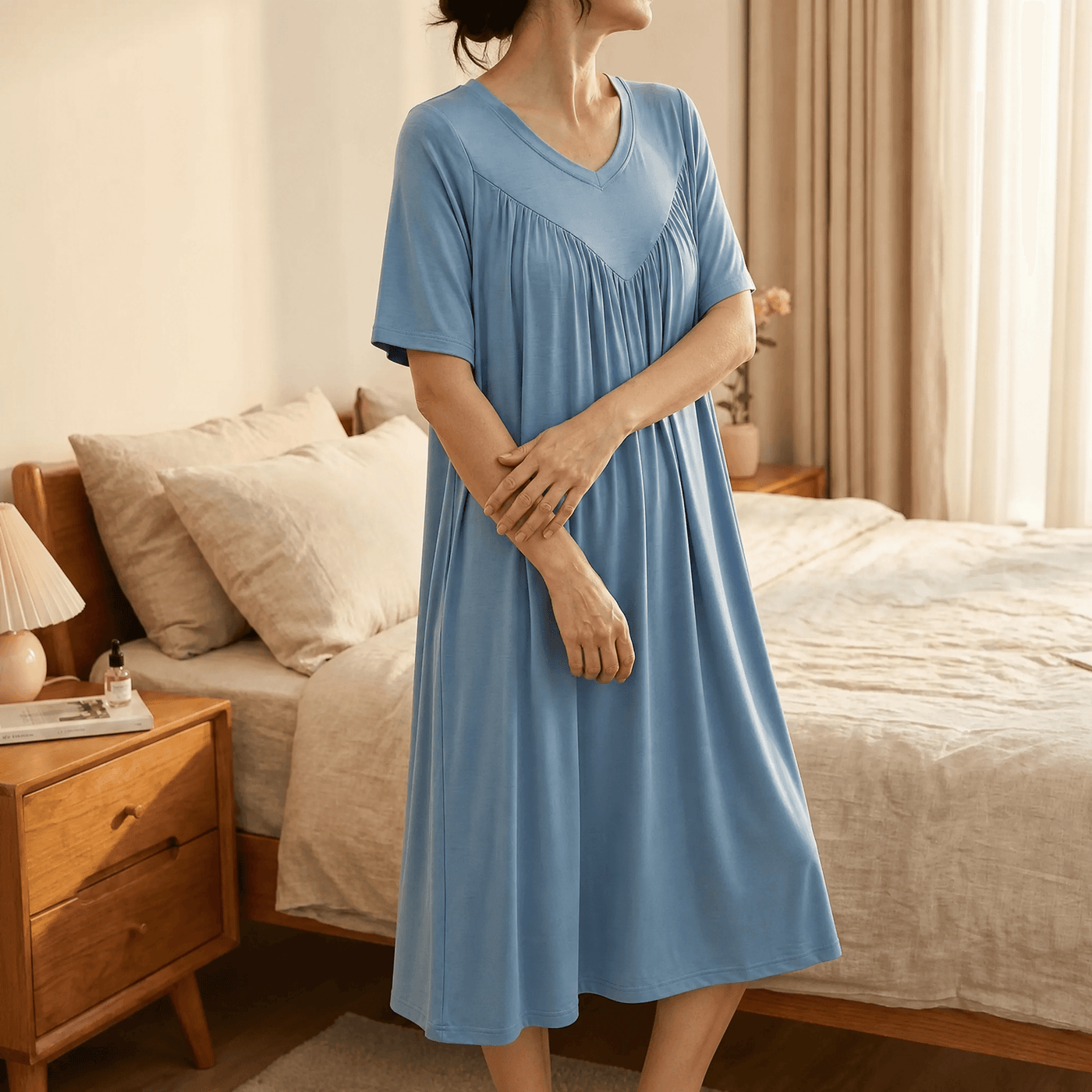 Softveil – Breathable Modal Sleep Dress for Women