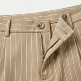 Solène – Women's High-Waisted Striped Wide-Leg Trousers