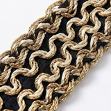 Soléra – Woven Chain-Trim High-Waist Bikini