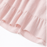 Soleia – Flowy Tiered V-Neck Midi Dress with Tassel Tie, Soft Feel, Half Sleeve