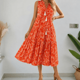 Soleia – Women's Tiered Boho Midi Dress