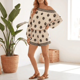 Solenne – Women's Effortless Boho Vacation Set with Pockets