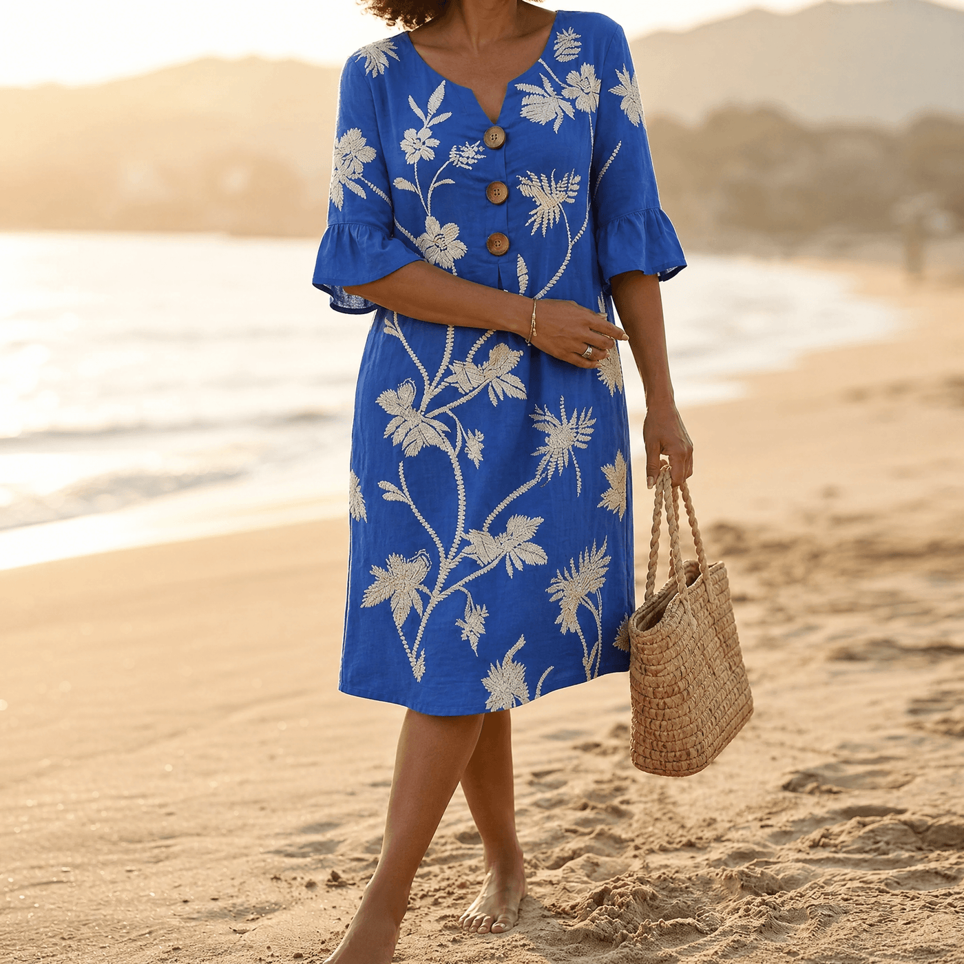 Solenya – Women's Floral Midi Dress