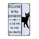 Peekaboo - Funny bathroom metal sign