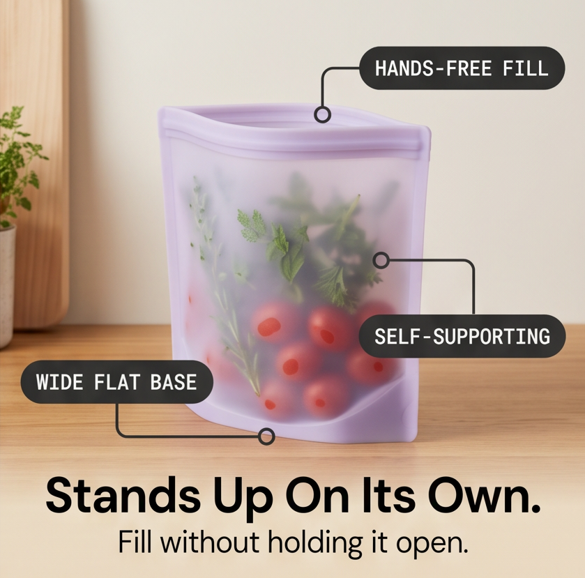 Stovia – Leakproof Stand-Up Silicone Storage Bags