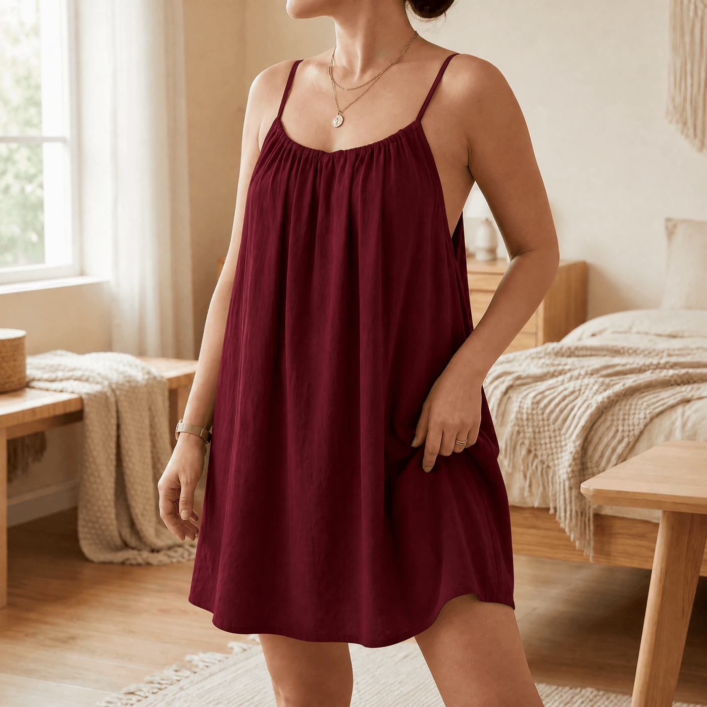 Summery Open-Back Sundress for Easy Summer Days