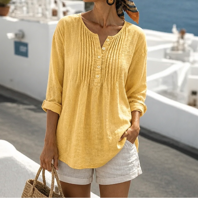 Pleatline – The Tunic Blouse That Skims, Never Clings