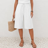 Calaya – Wide Leg Drawstring Pants for Women, Lightweight Summer Pull On Bottoms