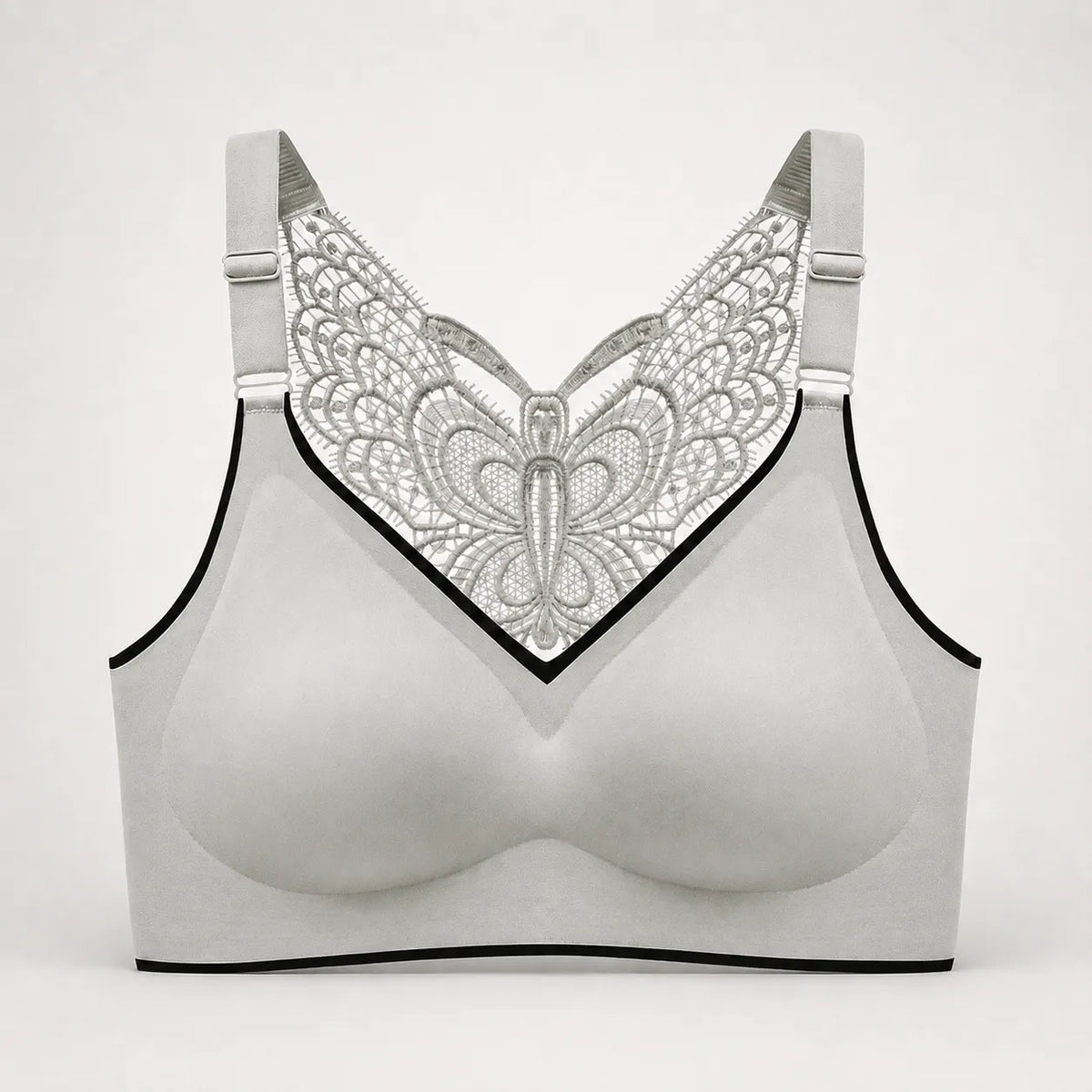 Solivia – Wireless Butterfly Back Bra with Seamless Ice Silk Look Cups