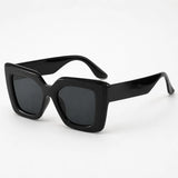 Florenza – Oversized Square Leopard Sunglasses with Gradient Lenses