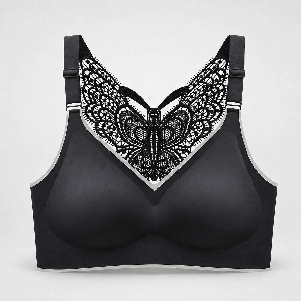 Solivia – Wireless Butterfly Back Bra with Seamless Ice Silk Look Cups