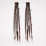 Wildera – Boho Beaded Clip-In Braid Extensions with Charms