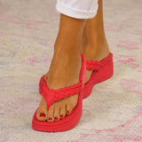 Solvea – Braided Wedge Sandals with High Arch Support